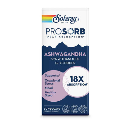 Solaray Pro Sorb Ashwagandha 18x 240mg 30 Caps