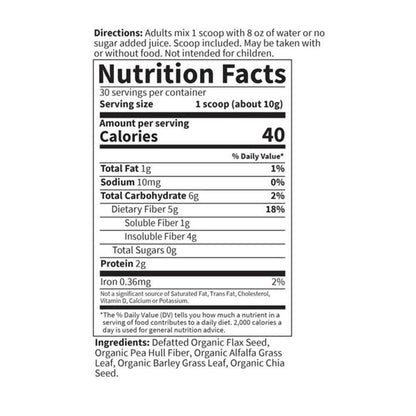 Garden of Life Detoxi Fiber Organic Detoxification Fiber Blend Unflavored (300g) Powder