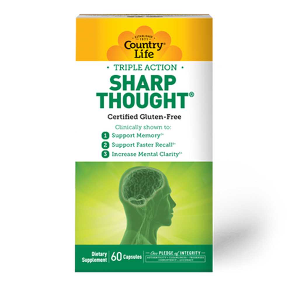 Country Life Vitamins Sharp Thought® 60 Caps