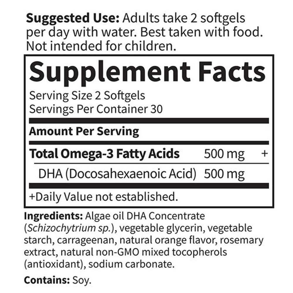 Garden of Life Minami Algae Omega-3 Vegan Dha Orange - 60 Softgels