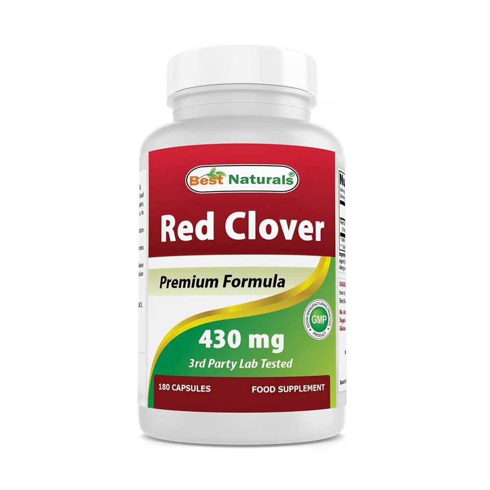 Best Naturals Red Clover – Premium Formula – 430mg – 180 Capsules