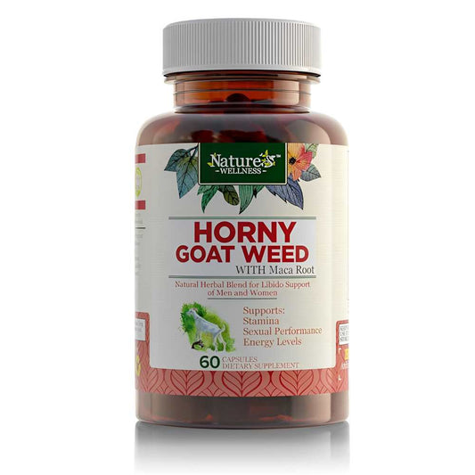 Nature's Wellness Horny Goat Weed, 60 Capsules