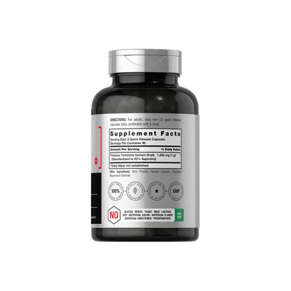 Horbäach Tribulus Terrestris 1000mg per Serving | 180 Capsules