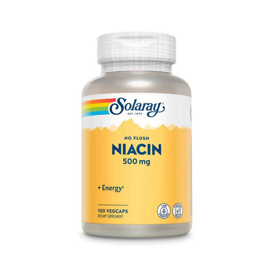 Solaray Niacin, No Flush 500mg 100 Caps