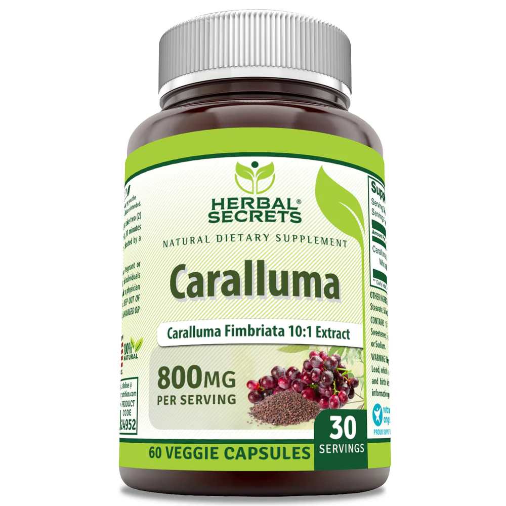 Herbal Secrets Caralluma 800 Mg 60 Veggie Capsules