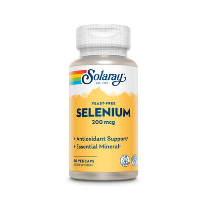 Solaray Selenium 200mcg, Yeast-Free 90 caps