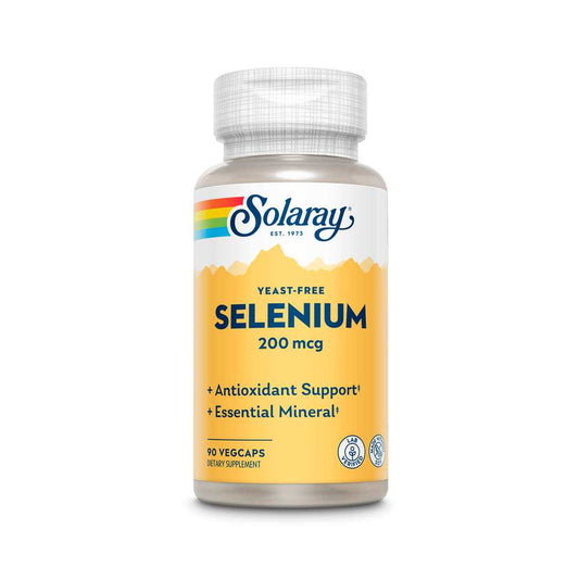 Solaray Selenium 200mcg, Yeast-Free 90 caps