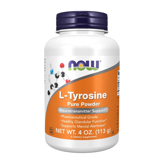Now Foods L-Tyrosine Pure Powder – 113g – Mental Alertness & Neurotransmitter Support