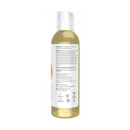 Now Foods Apricot Oil – 100% Pure Moisturizing Oil for Hair, Skin & Scalp – Cold-Pressed & Hexane-Free – 118 M L