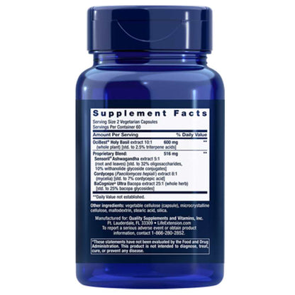 Life Extension Adrenal Energy Formula – 120 Vegetarian Capsules