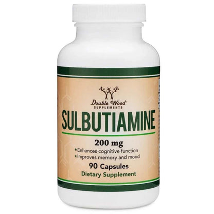 Double Wood Sulbutiamine – 200mg Cognitive & Memory Support (90 Capsules)