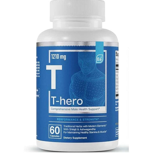 T-Hero T 1210mg – Comprehensive Male Health Support – Performance & Strength – 60 Capsules