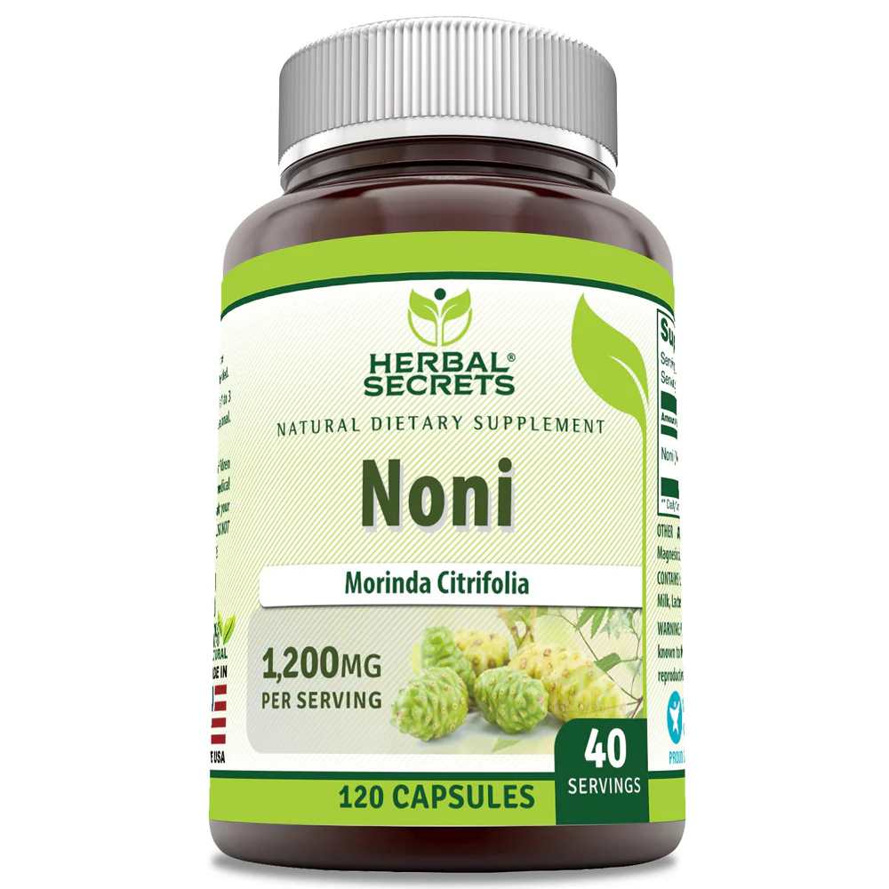 Herbal Secrets Noni 1200 Mg per Serving 120 Capsules