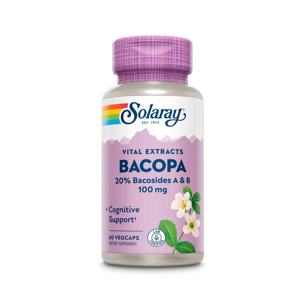 Solaray Bacopa Leaf Extract 100mg 60 Caps