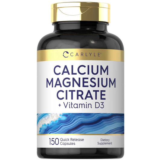 Carlyle Nutritionals Calcium Magnesium Citrate with Vitamin D-3 | 150 Capsules