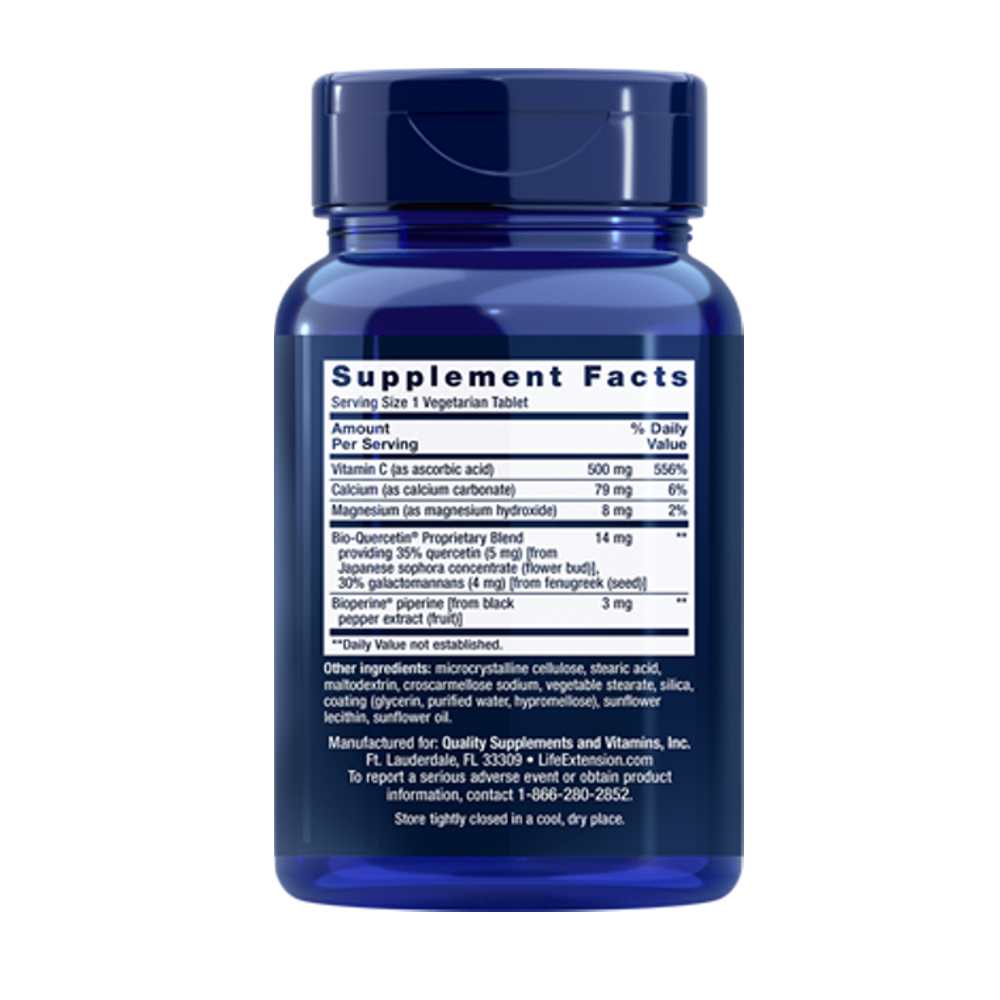 Life Extension Fast-C® and Bio-Quercetin® 60 Vegetarian Tablets