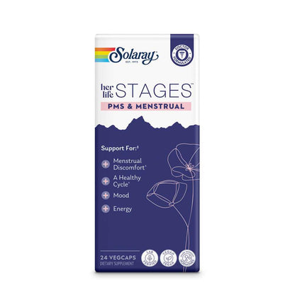 Solaray Her Life Stages Pms & Menstrual 24 Caps