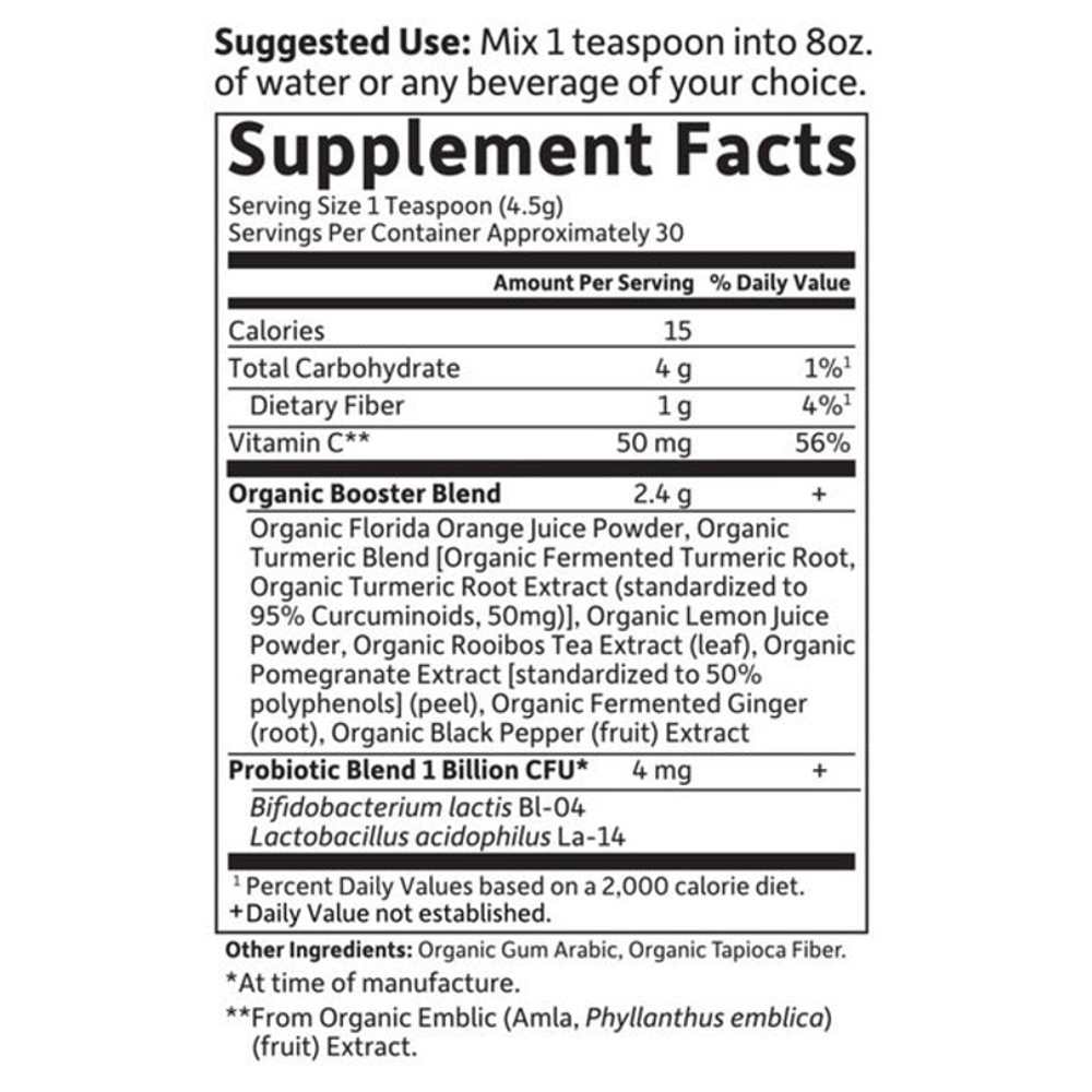 Garden of Life Organics Fermented Organic Turmeric Booster Powder 135g