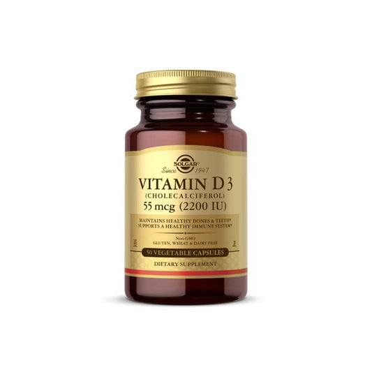 Solgar Vitamin D3 (cholecalciferol) 55 Mcg (2200 Iu) 50 Vegetable Capsules