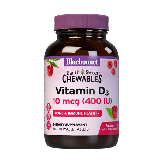 Bluebonnet Nutrition Earthsweet Chewables Vitamin D3 400 Iu 90 Tabs
