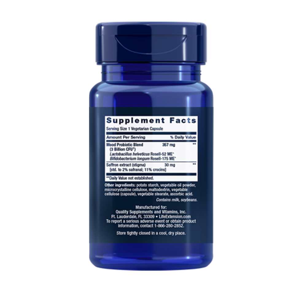 Life Extension Florassist® Probiotic Mood Improve – 30 Vegetarian Capsules