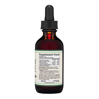 Double Wood Vitamin B Complex – Cherry Flavor Liquid Drops | High Absorption | 2 Fl Oz