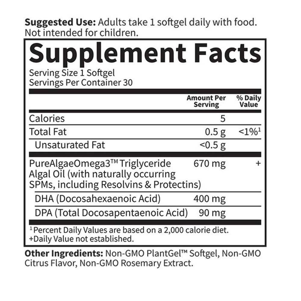 Garden of Life Dr. Formulated Prenatal Dha Vegan 30 Softgels