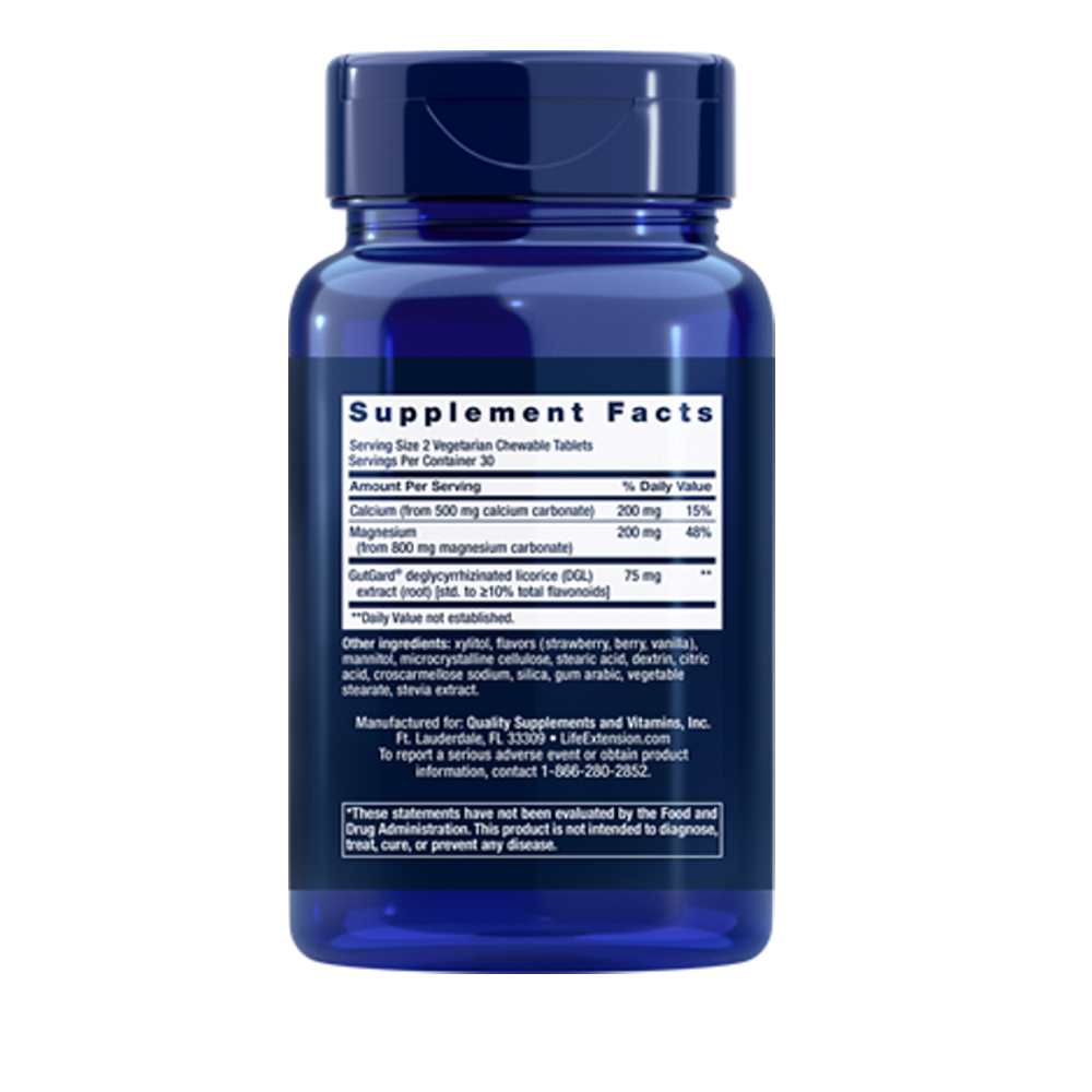 Life Extension EsophaCool™ (Berry) – 60 Vegetarian Chewable Tablets