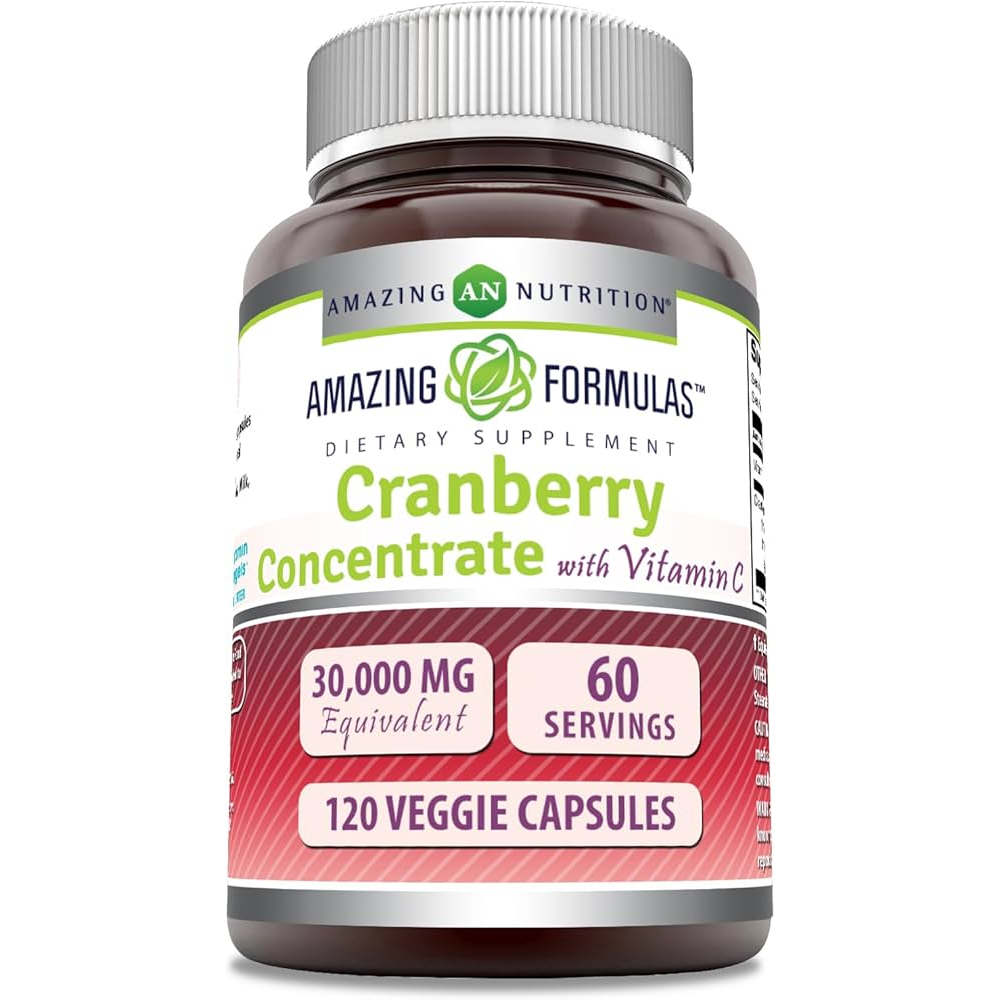 Amazing Formulas Cranberry Concentrate 30,000MG With Vitamin C Supplement