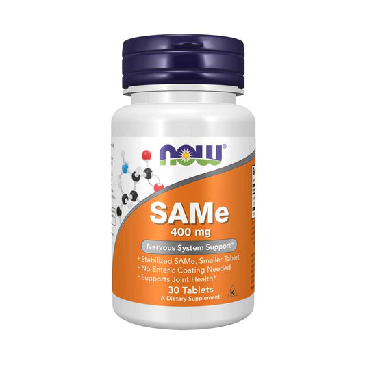 Now Foods SAMe 400 mg – Joint & Nervous System Support – 30 Tablets