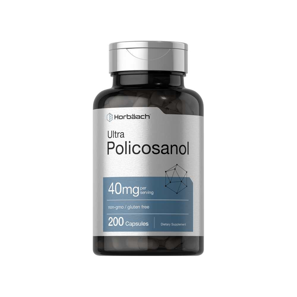 Horbäach Policosanol 40mg per Serving | 200 Capsules