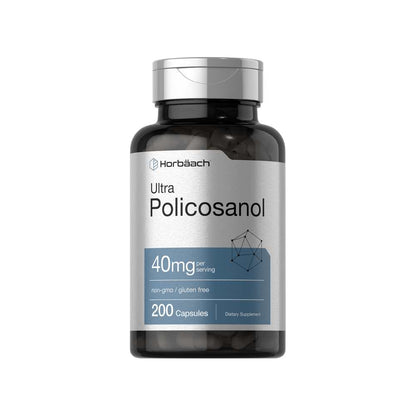 Horbäach Policosanol 40mg per Serving | 200 Capsules
