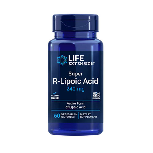Life Extension Super R-Lipoic Acid 240 Mg, 60 Vegetarian Capsules