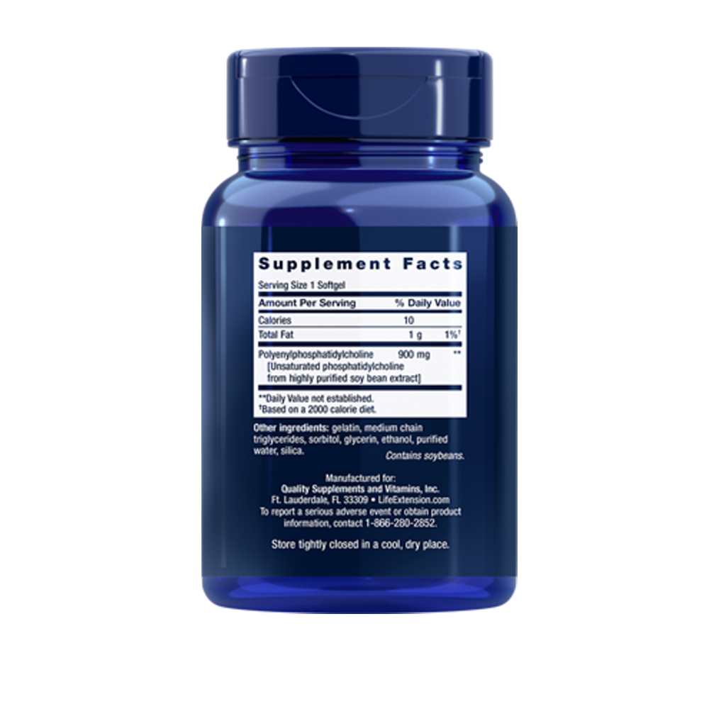 Life Extension Hepato Pro Polyunsaturated Phosphatidylcholine 900 Mg – 60 Softgels
