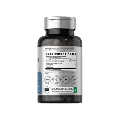 Horbäach Policosanol 40mg per Serving | 200 Capsules