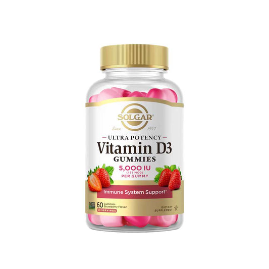 Solgar Ultra Potency Vitamin D3 Strawberry 60 Gummies