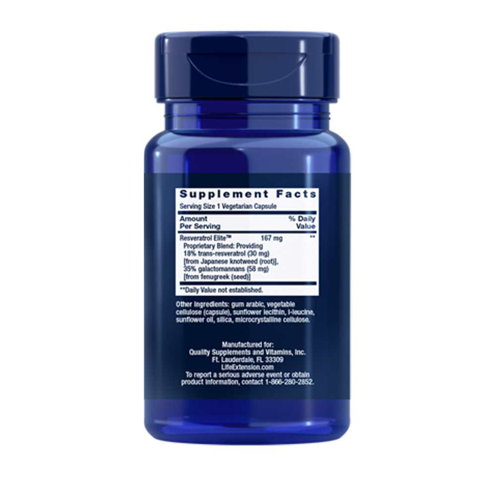 Life Extension Resveratrol Elite™ 30 Vegetarian Capsules