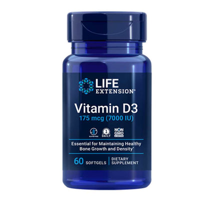 Life Extension Vitamin D3 175 Mcg (7000 Iu), 60 Softgels