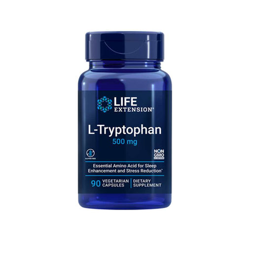 Life Extension L-Tryptophan 500 Mg, 90 Vegetarian Capsules