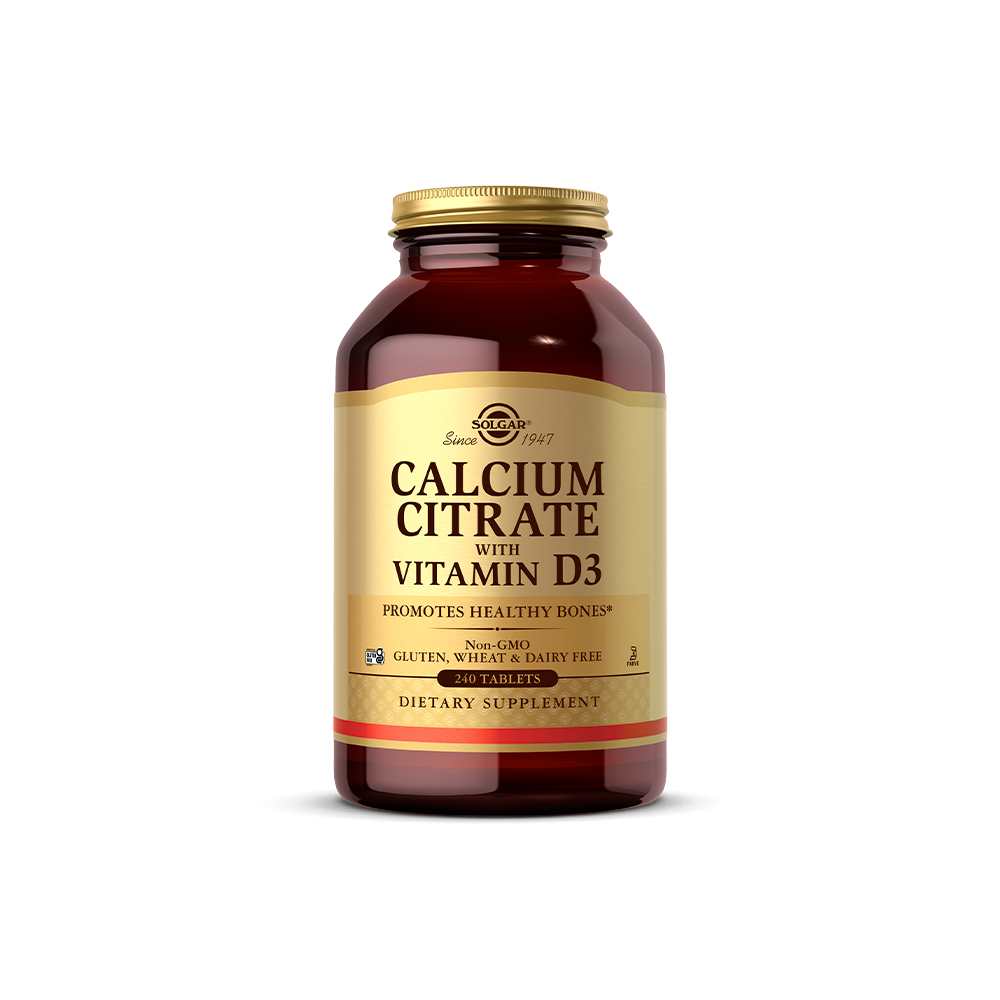 Solgar Calcium Citrate with Vitamin D3 120 Tablets