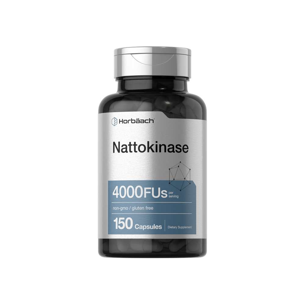 Horbäach Nattokinase 4000 Fu per Serving | 150 Capsules