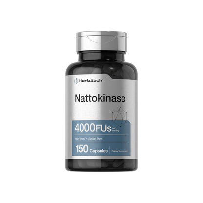 Horbäach Nattokinase 4000 Fu per Serving | 150 Capsules
