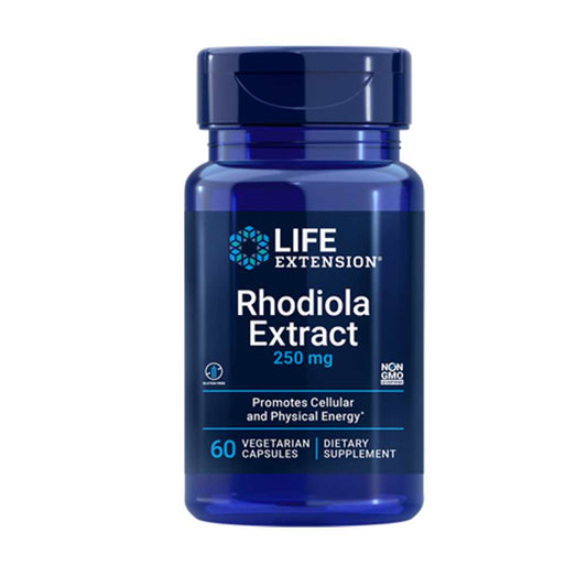 Life Extension Rhodiola Extract 250 Mg, 60 Vegetarian Capsules