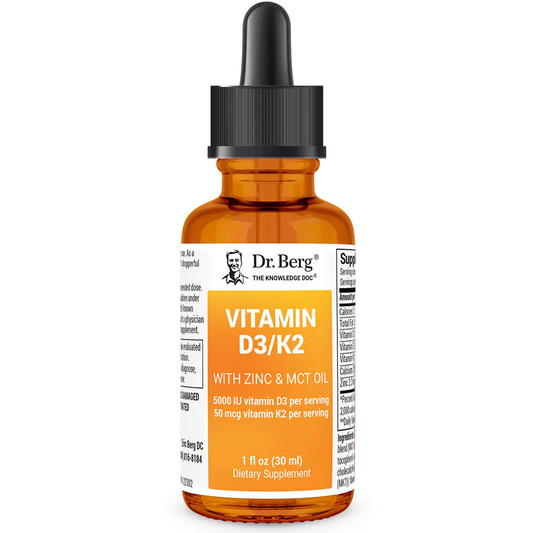 Liquid Vitamin D3 with K2 ( with Zinc & MCT Oil ) Dr Berg