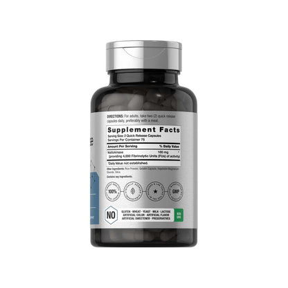 Horbäach Nattokinase 4000 Fu per Serving | 150 Capsules