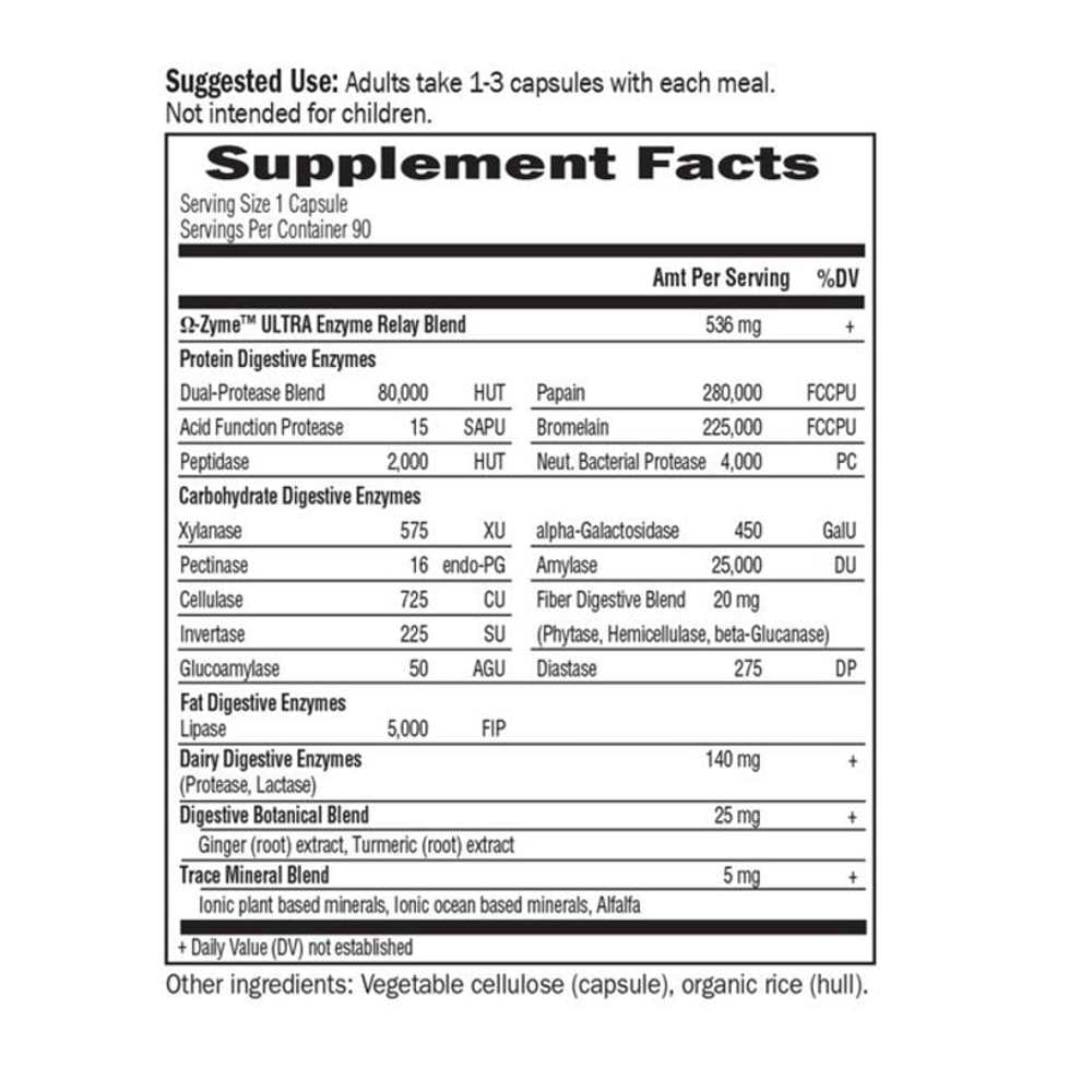 Garden of Life Omega-Zyme Ultra 90 Capsules