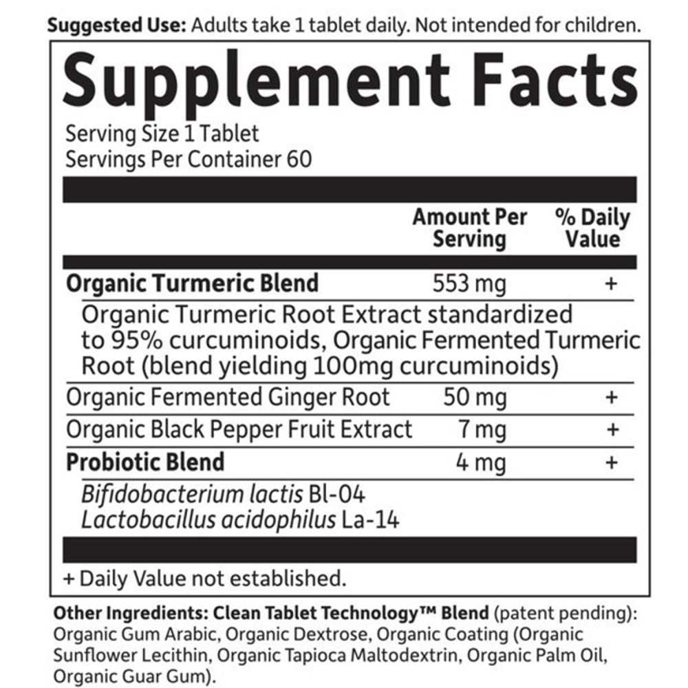 Garden of Life Organics Extra Strength Turmeric 60 Tablets