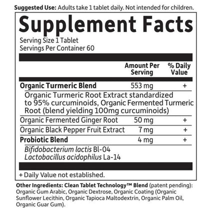 Garden of Life Organics Extra Strength Turmeric 60 Tablets