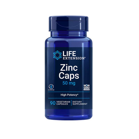 Life Extension Zinc Caps 50 Mg, 90 Vegetarian Capsules