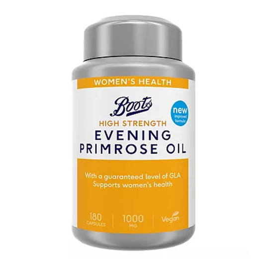 Boots Evening Primerose Oil 1000MG 180 Capsule - Supports Women's Health